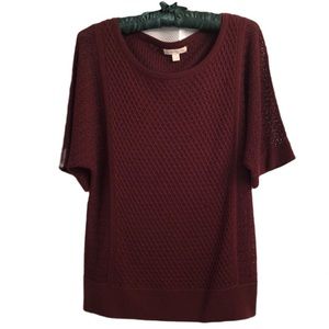 New York & Company Burgundy Sweater